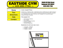Tablet Screenshot of eastsidegym.com